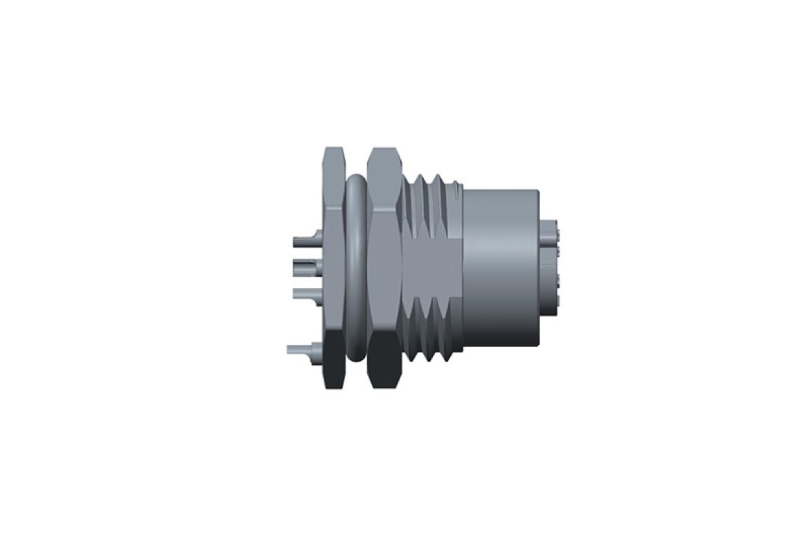 Amphenol Industrial Industrial Circular Connector, 4 Contacts, Threaded, M12 Connector, Socket, Female, IP68, IP69K, M