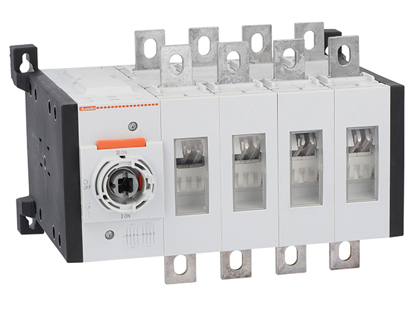 Lovato 4P Pole Screw Mount Changeover Switch - 630A Maximum Current, 500kW Power Rating