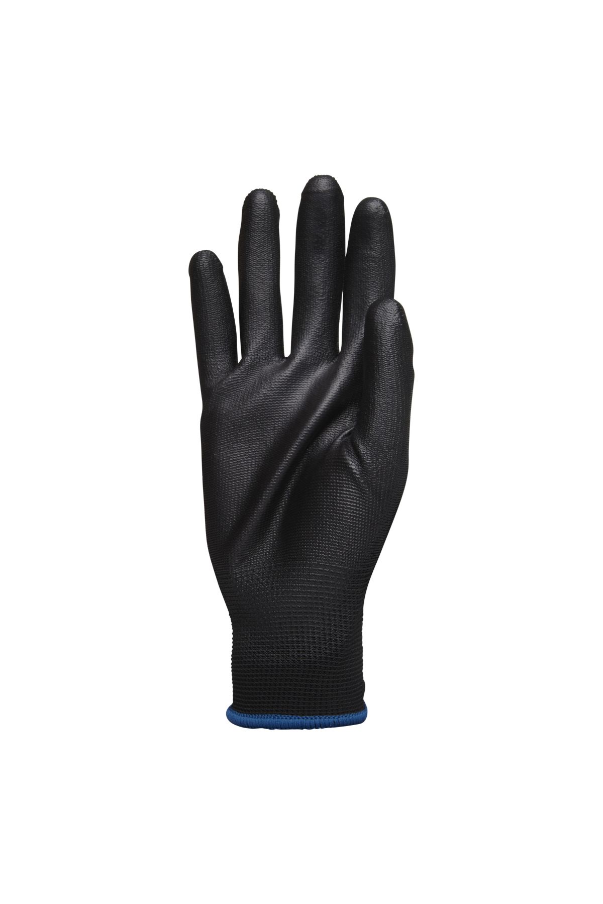 Polyco Healthline Black Polyurethane Reusable Gloves, Size 8, Polyurethane Coating