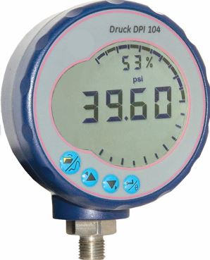 Druck G 1/4 Digital Pressure Gauge 200bar Bottom Entry 95mm Outside Diameter, With RS Calibration