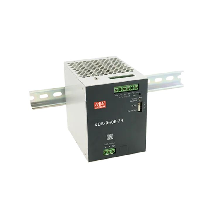 MEAN WELL XDR-960E DIN Rail Power Supply, 180 To 264V ac ac, dc Input, 48V dc Output, 20A Output, 960W