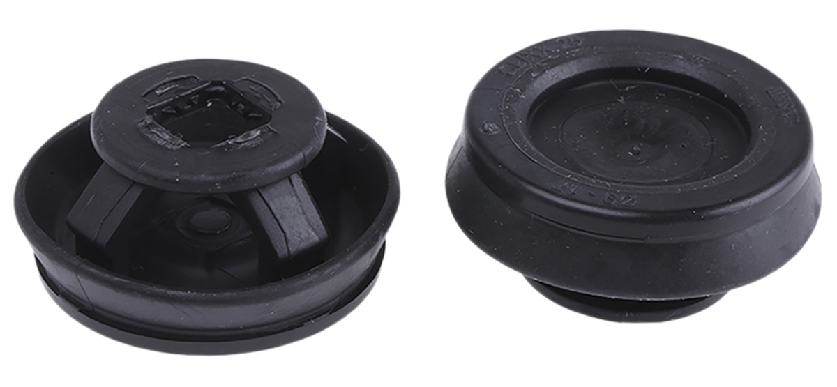 WISKA CLIXX Black Polypropylene, Thermoplastic 25mm Cable Grommet for 9 → 17mm Cable Dia. CLIXX M25/B