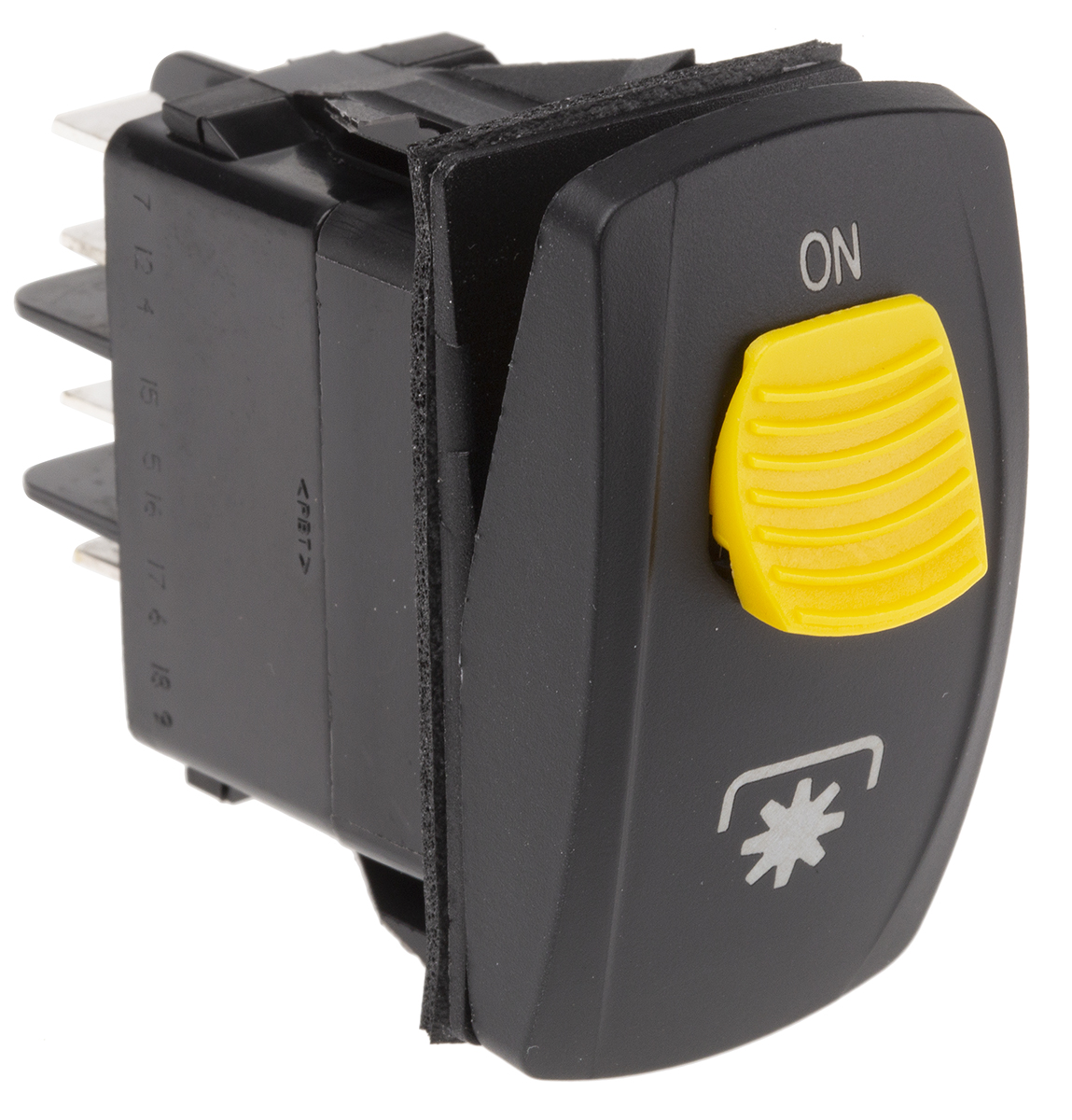 Carling Technologies Illuminated DPDT, On-(On) Rocker Switch Panel Mount