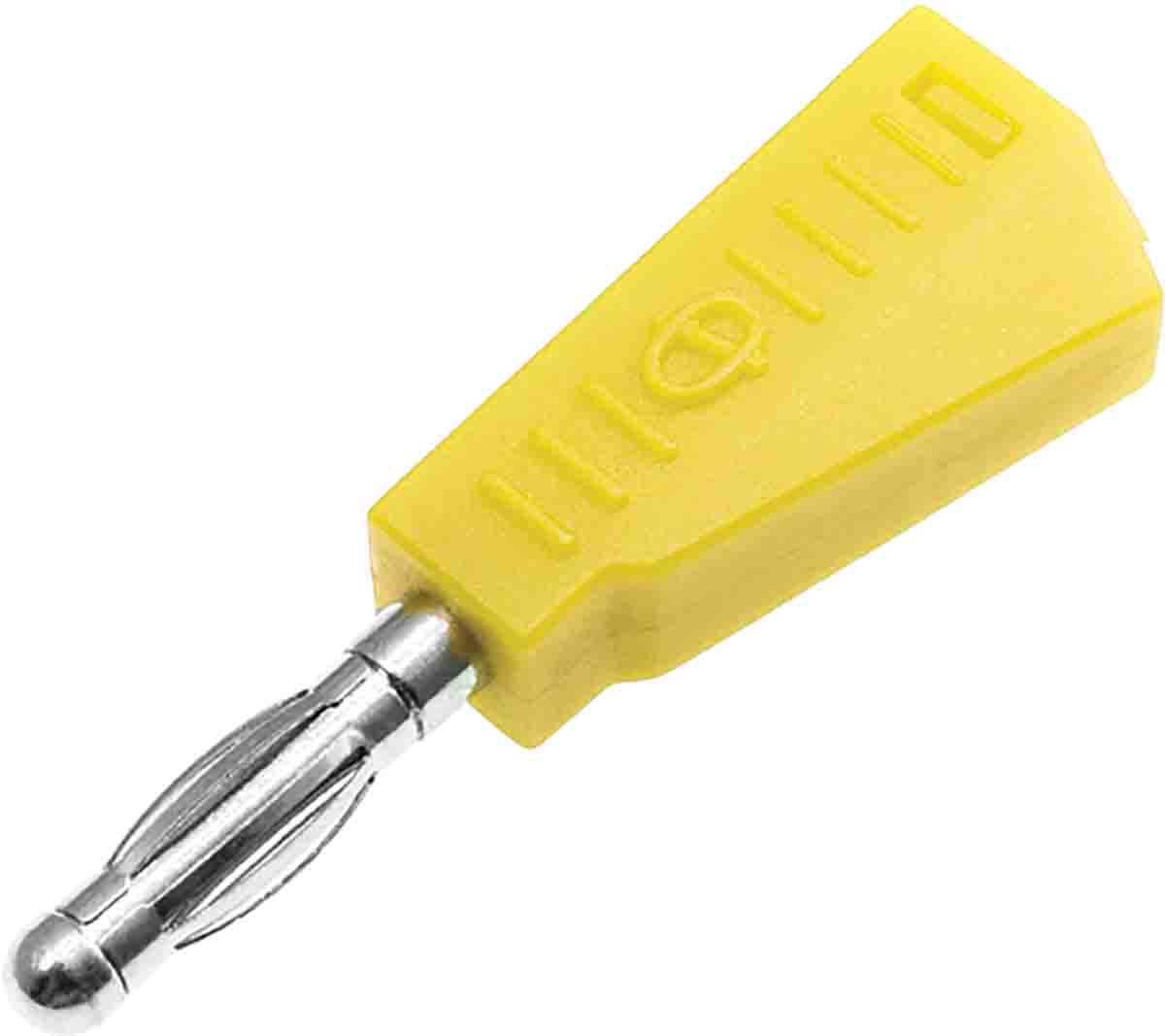 RS PRO Yellow Male Banana Plug, 4 mm Connector, Solder Termination, 19A, 30V, Nickel Plating
