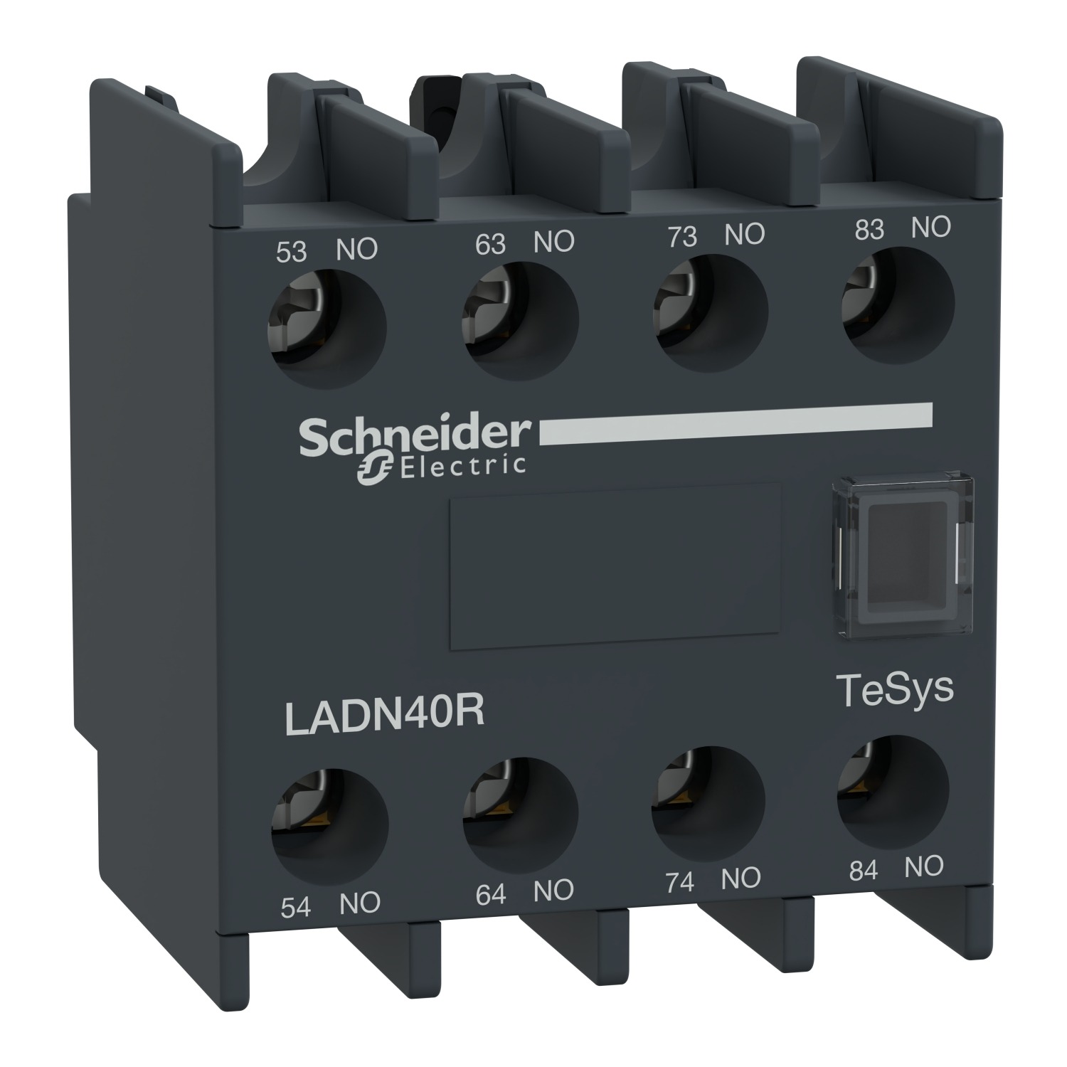 Schneider Electric Auxiliary Contact Block, 4 Contact, 4NO, Screw Mount, TeSys Deca TeSyS D