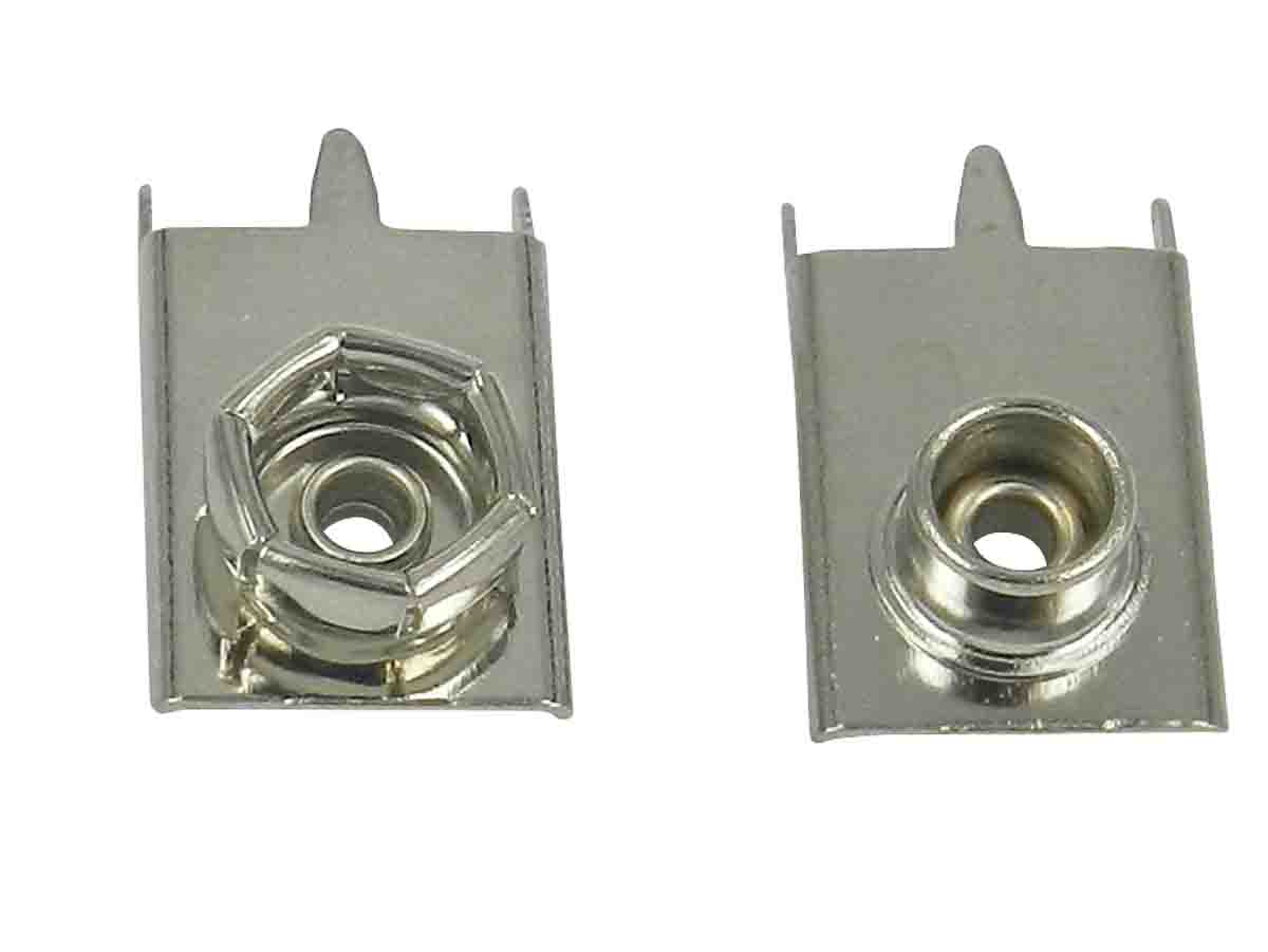 RS PRO Press Stud 9V Battery Contact