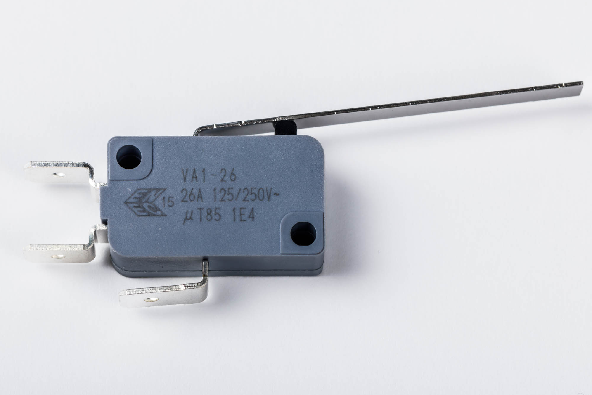 Zippy Lever Snap Action Micro Switch, Solder Terminal, 26A, SPDT