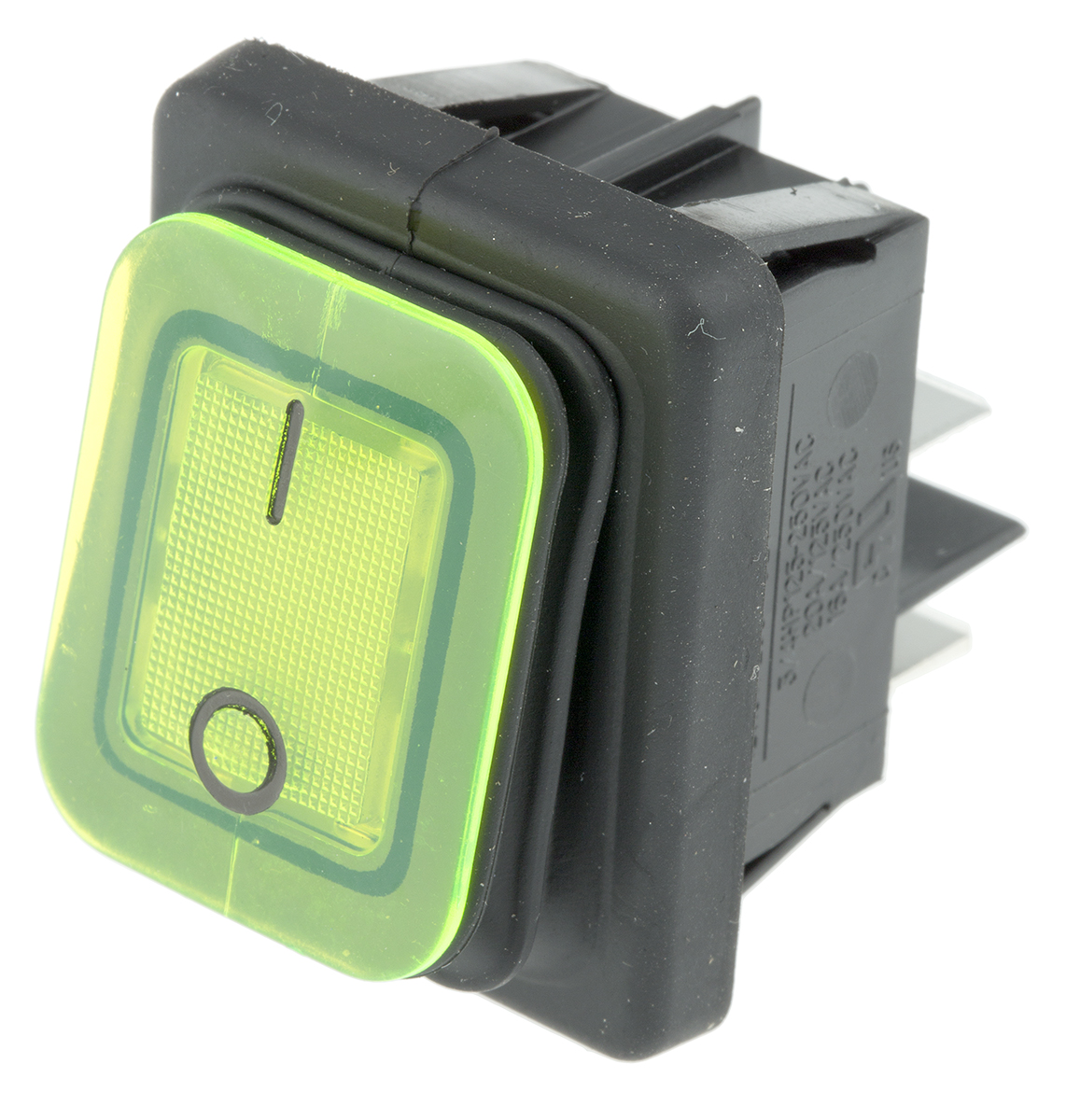 Molveno Illuminated DPST, On-Off Rocker Switch Panel Mount