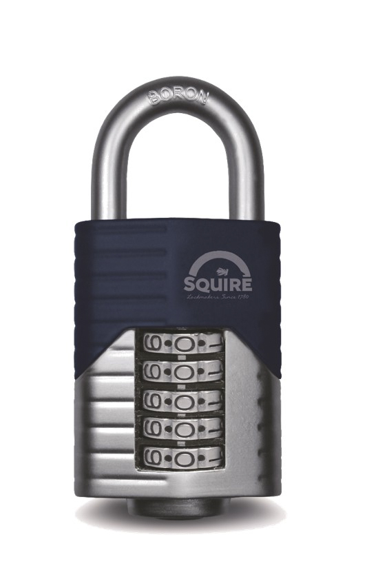 Squire Combination Weatherproof Die Cast Combination Padlock, 10mm Shackle, 60mm Body