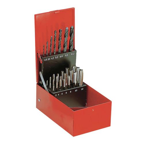 Facom Tap & Drill Set Metric Standard M3, M4, M5, M6, M8, M10, M12 Thread