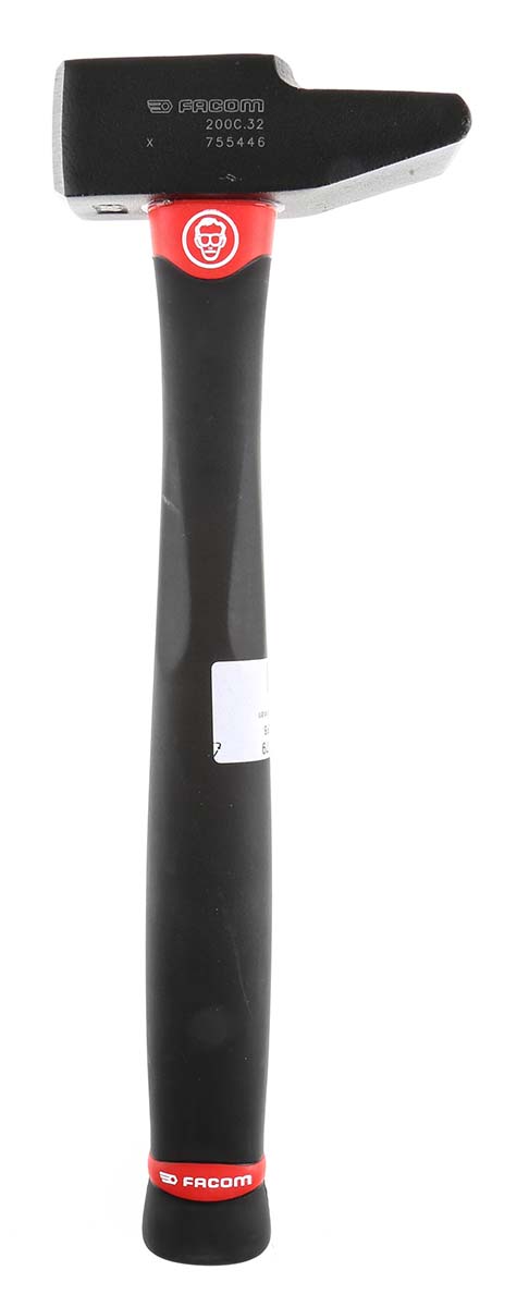 Facom Carbon Steel Engineer's Hammer with Graphite Handle, 585g