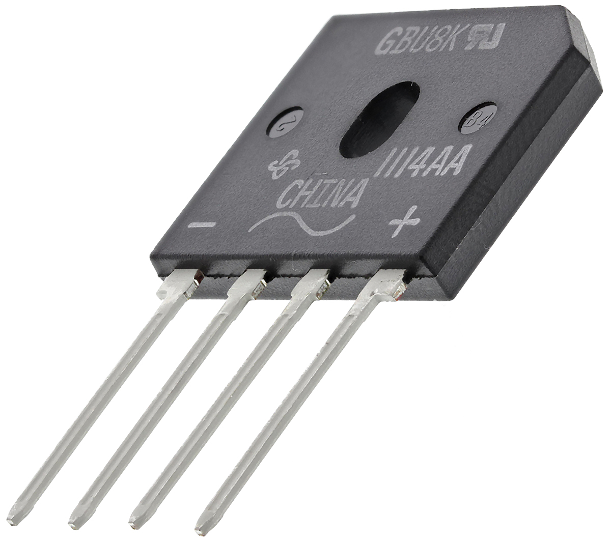Vishay Bridge Rectifier, 8A, 800V, 4-Pin