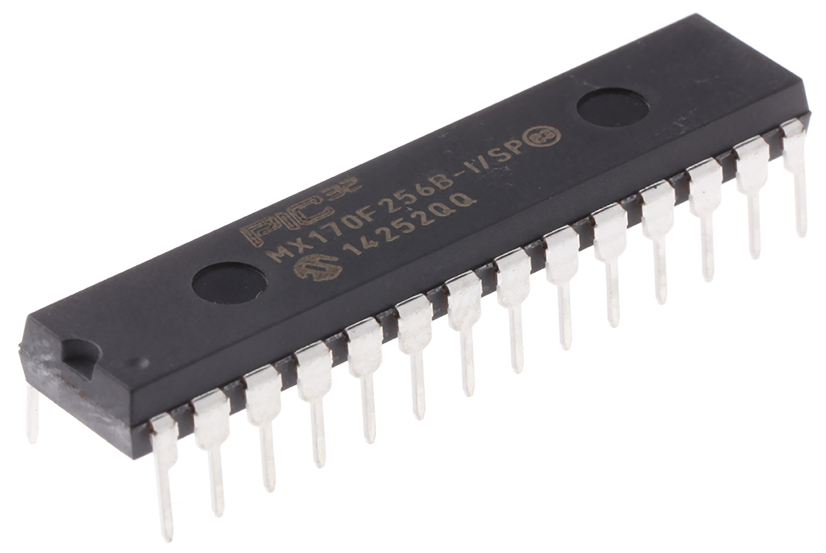 Microchip PIC32MX170F256B-I/SP, 32 bit PIC, PIC32MX Microcontroller, 50 MHz, 3kB FLASH, 28-Pin PDIP