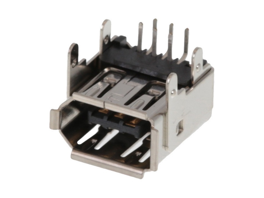 Molex 6 Way Right Angle Through Hole Firewire Connector, Socket