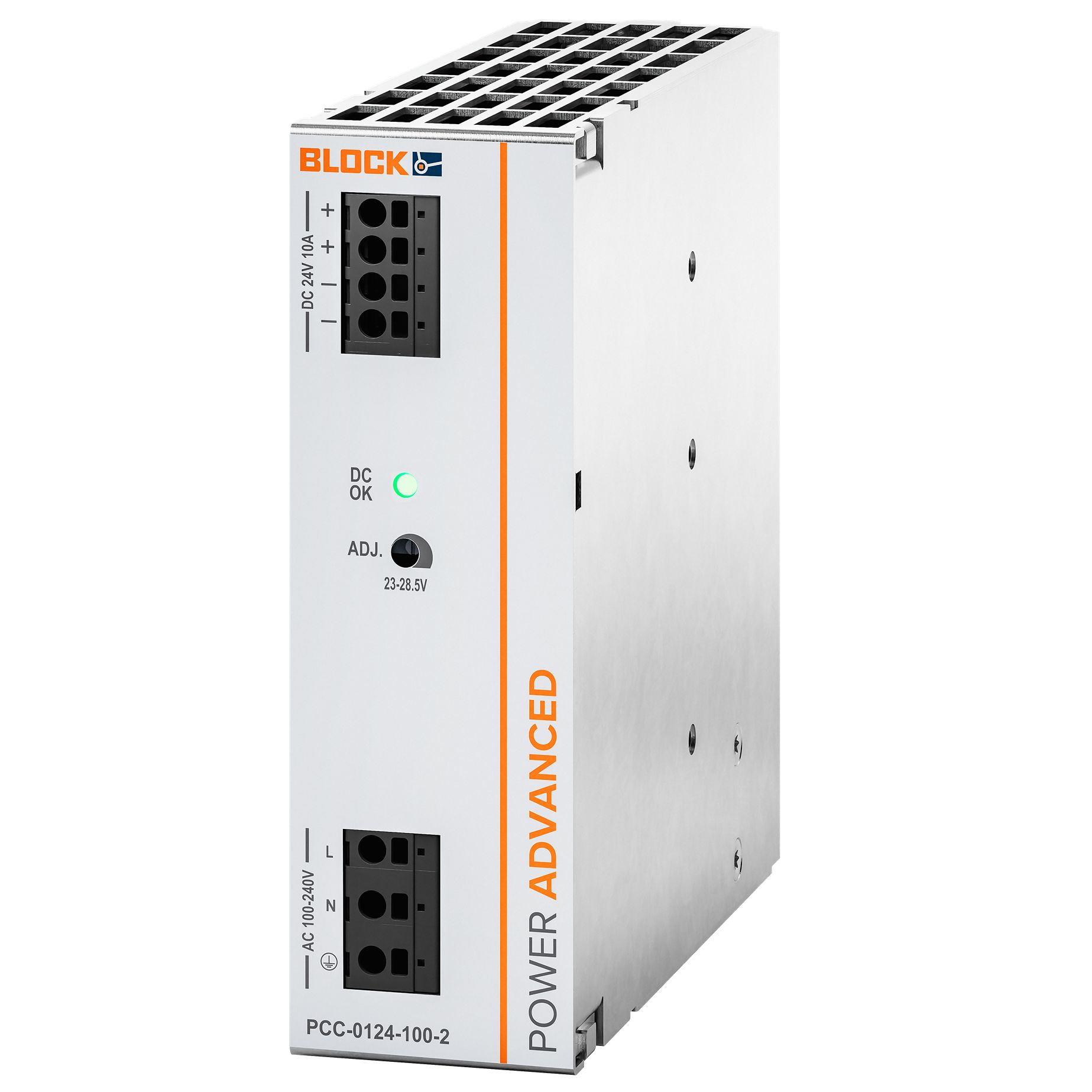 Block POWER ADVANCED Primary-Switched Mode Power Supply DIN Rail Power Supply, 90 → 264V ac ac, dc Input, 24V dc