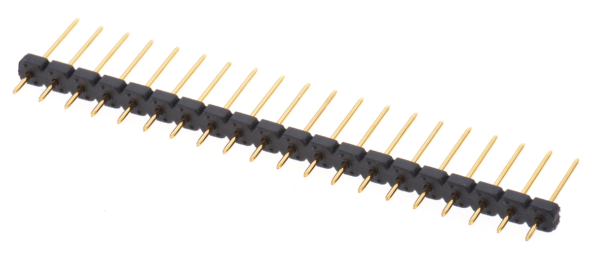 ASSMANN WSW AP Series Straight Through Hole Pin Header, 20 Contact(s), 2.54 mm Pitch, 1 Row, Unshrouded