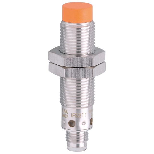 ifm electronic Inductive Threaded Barrel Proximity Sensor, M12, 7 mm Detection, PNP NO, 10 → 36 V dc