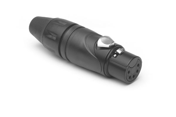 Amphenol Industrial Cable Mount XLR Connector, Female, IP40, 133 V, 5 Way, Gold Plating