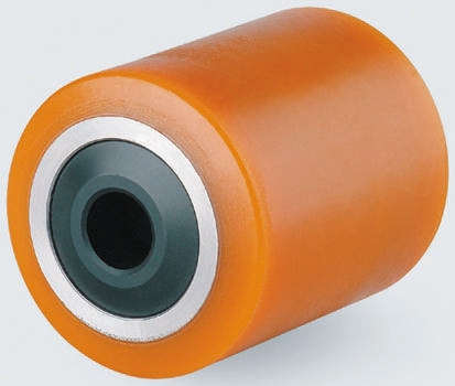 Tente Yellow Polyurethane Sealed Bearings Trolley Wheel, 1600kg