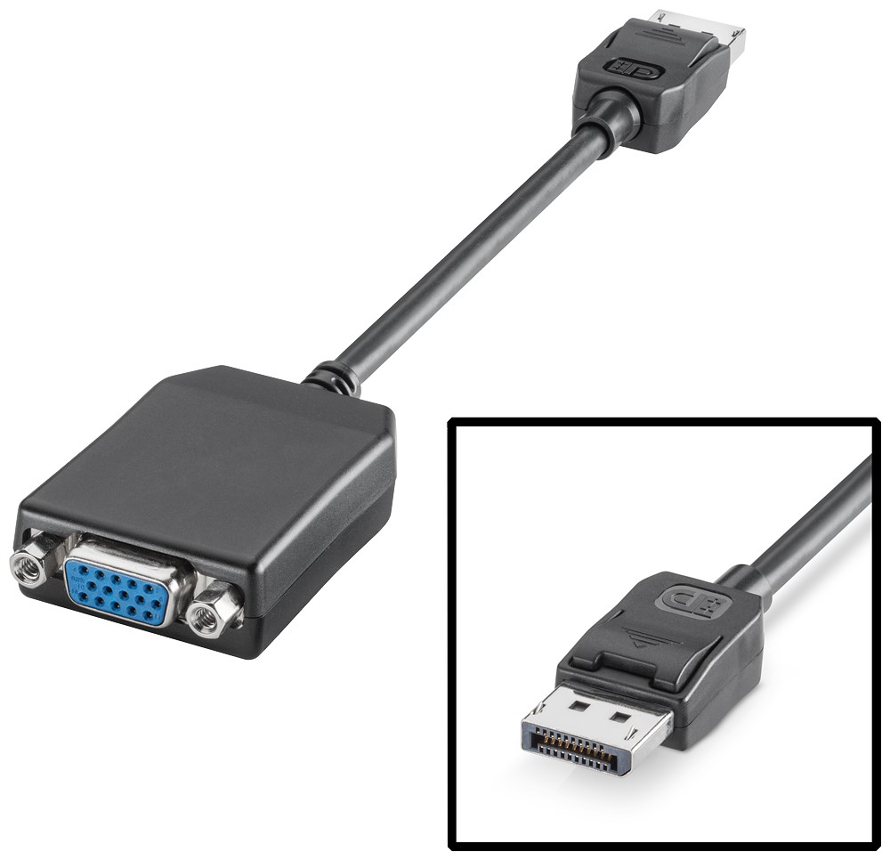 Siemens Male DisplayPort to Female VGA Display Port Adapter, 178mm