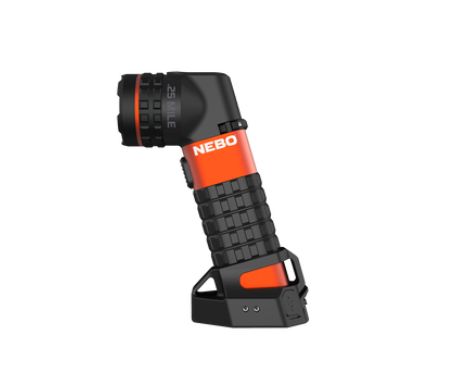 NEBO LED Torch Black - Rechargeable 500 lumens, 195 mm