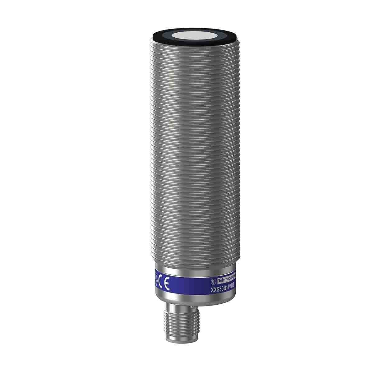 Telemecanique Sensors Ultrasonic Threaded Barrel Proximity Sensor, M30, 1 m Detection, PNP NO/NC, 12 → 24 V dc