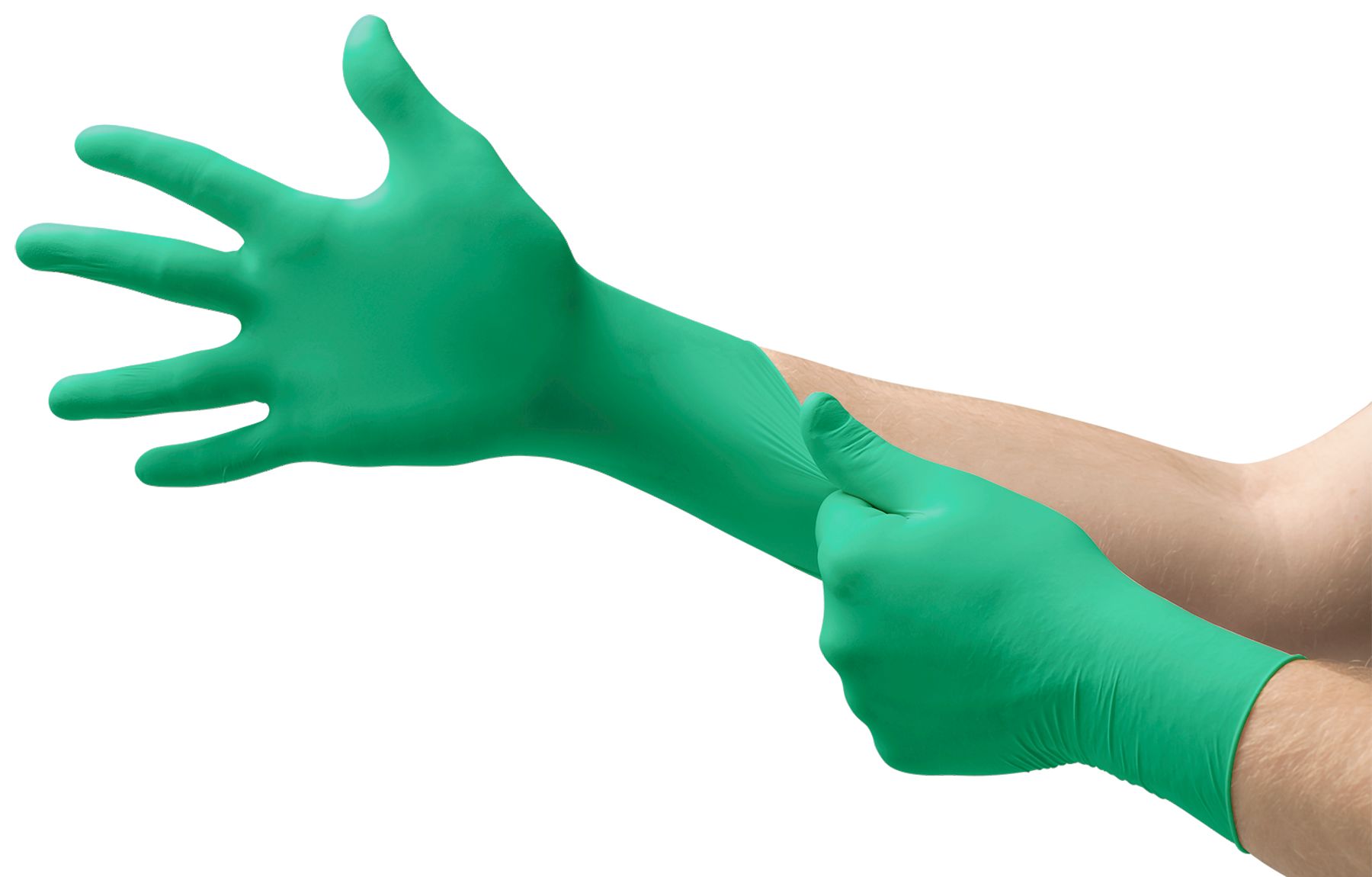 Ansell MicroFlex 73-847 Green Neoprene Extra Grip Work Gloves, Size 6.5-7 S