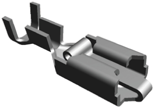 TE Connectivity Positive Lock .250 Mk I Uninsulated Female Spade Connector, Receptacle, 6.35 x 0.81mm Tab Size, 0.8mm²