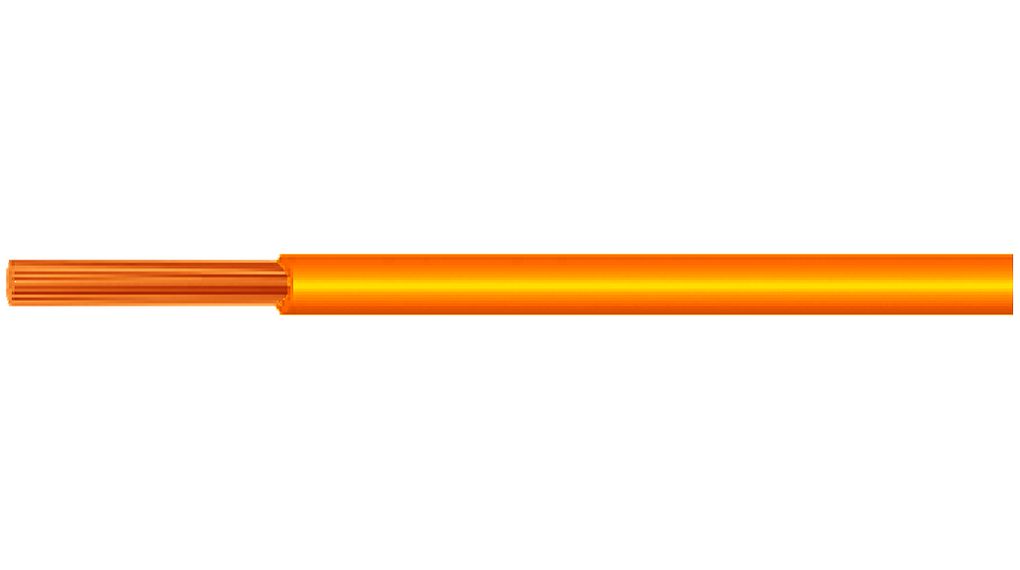 Huber+Suhner RADOX 155 Series Orange 0.5 Hook Up Wire, 20 AWG, 100m, Cross Linked Polyolefin Insulation, RADOX 155 0.50