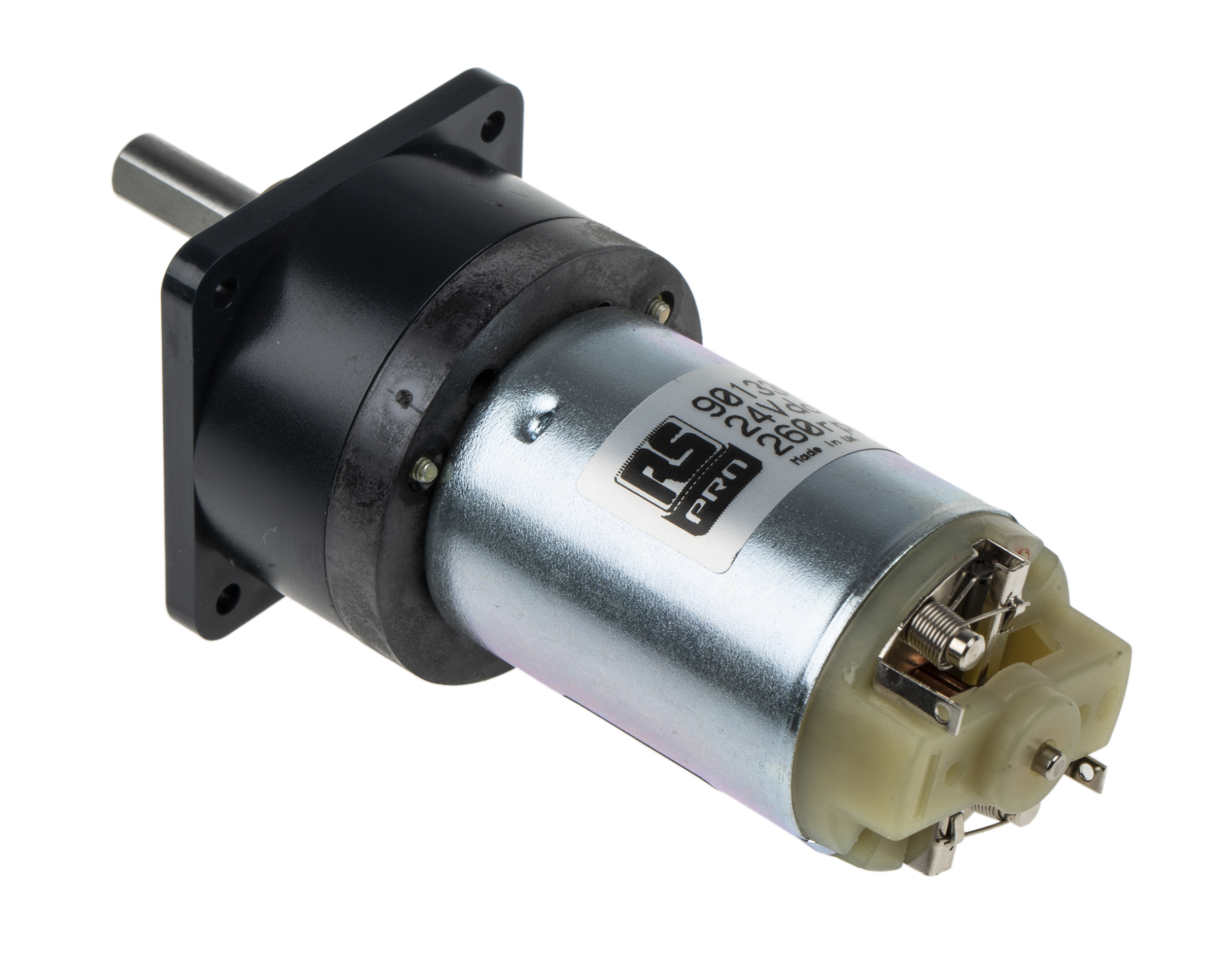 RS PRO Brushed Geared DC Geared Motor, 24 V dc, 70 mNm, 260 rpm, 6mm Shaft Diameter