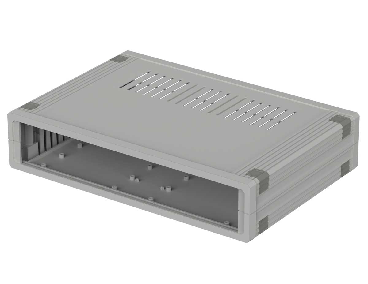 Bopla Ultramas Light Grey Plastic Enclosure, 290.9 x 198.9 x 62.2mm