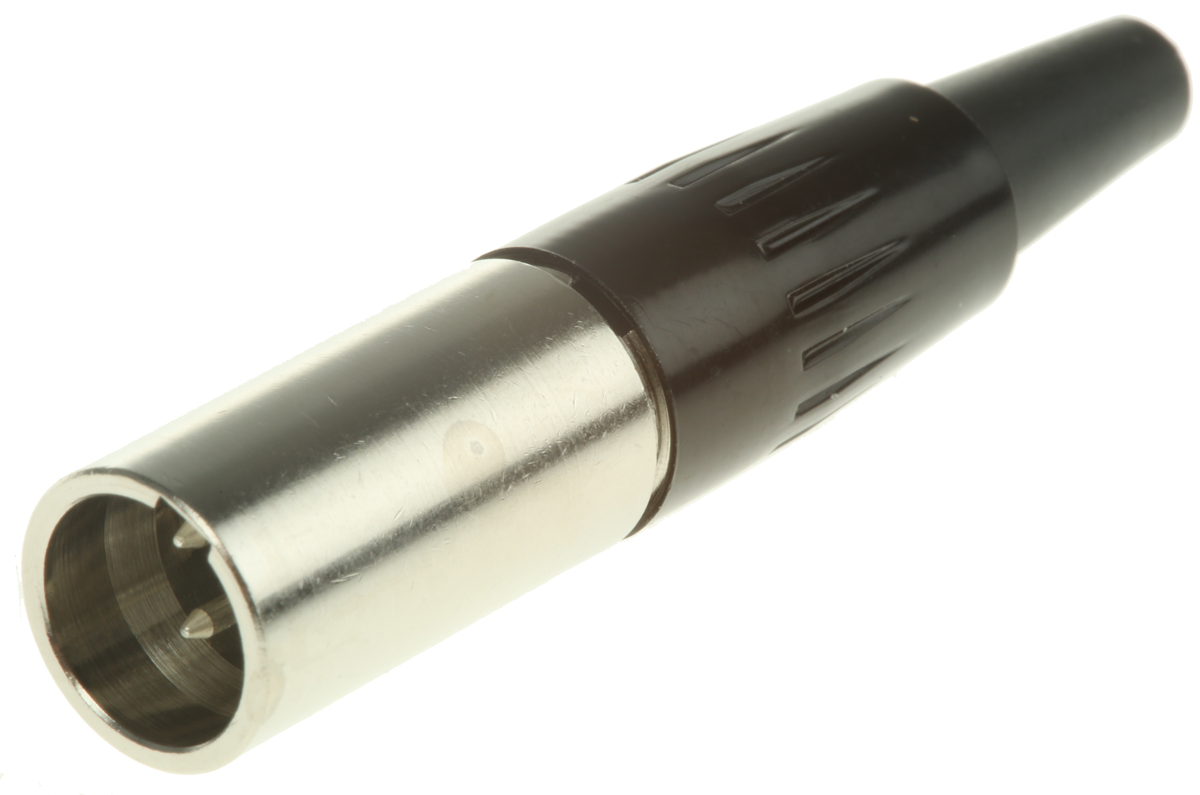 Switchcraft Cable Mount XLR Connector, Male, 125 V ac, 3 Way, Silver Plating