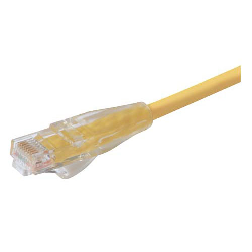 L-ComTRD, 5m Cat6, Yellow RJ45 to Male RJ45 Male Unshielded, Terminated PVC Sheath