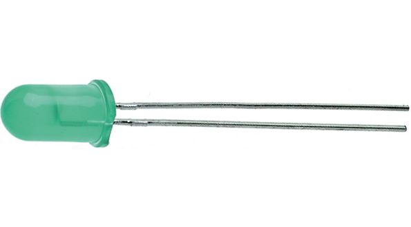 Broadcom2 V Green LED 5mm Through Hole, HLMP HLMP-3507