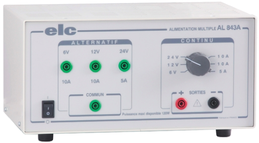 ELC AL 843A Series Analogue Bench Power Supply, 6V, 5A, 120W - RS Calibrated