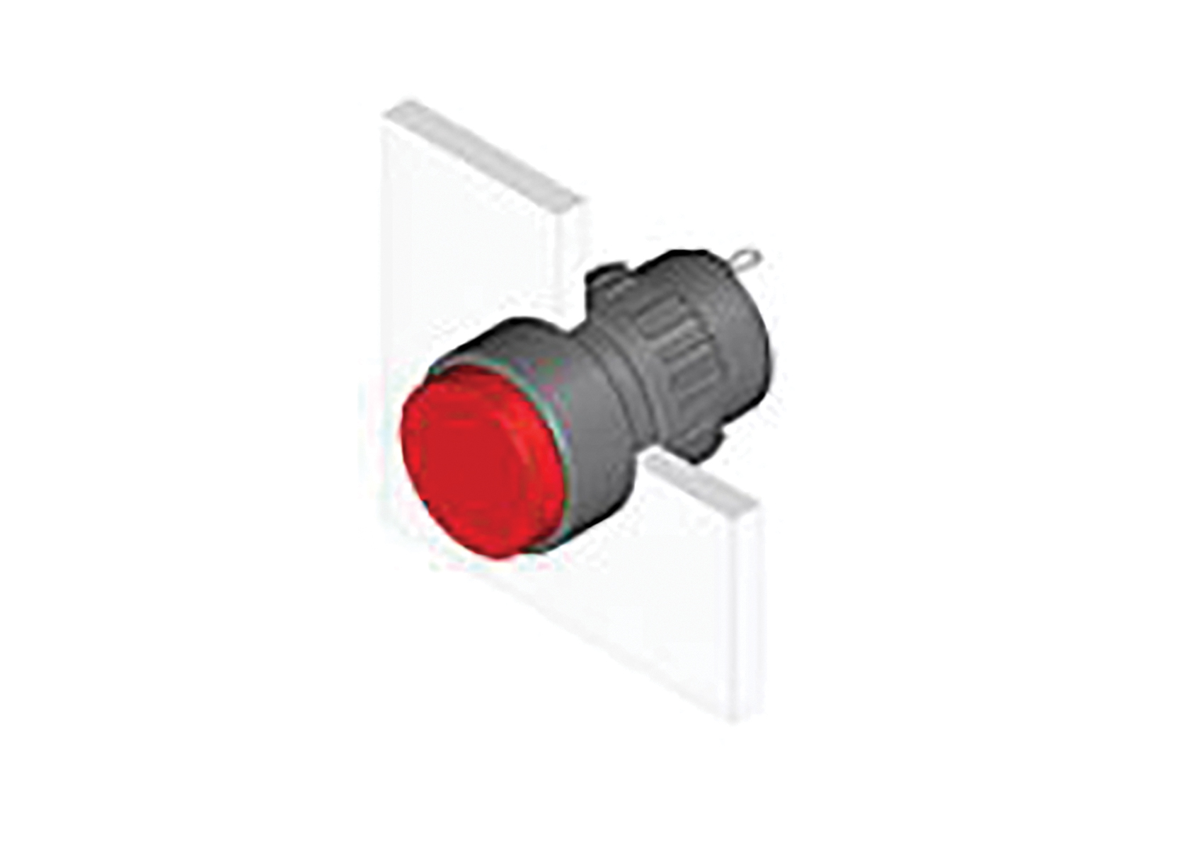 EAO, 31, Panel Mount LED Pilot Light, 16mm Cutout, IP40, Round