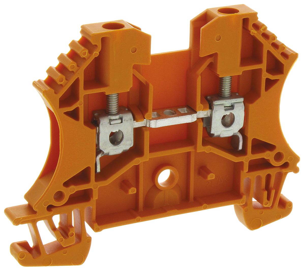 Weidmuller 1020060000 WDU Series Orange, 2.5mm², Single-Level, Screw Termination, ATEX