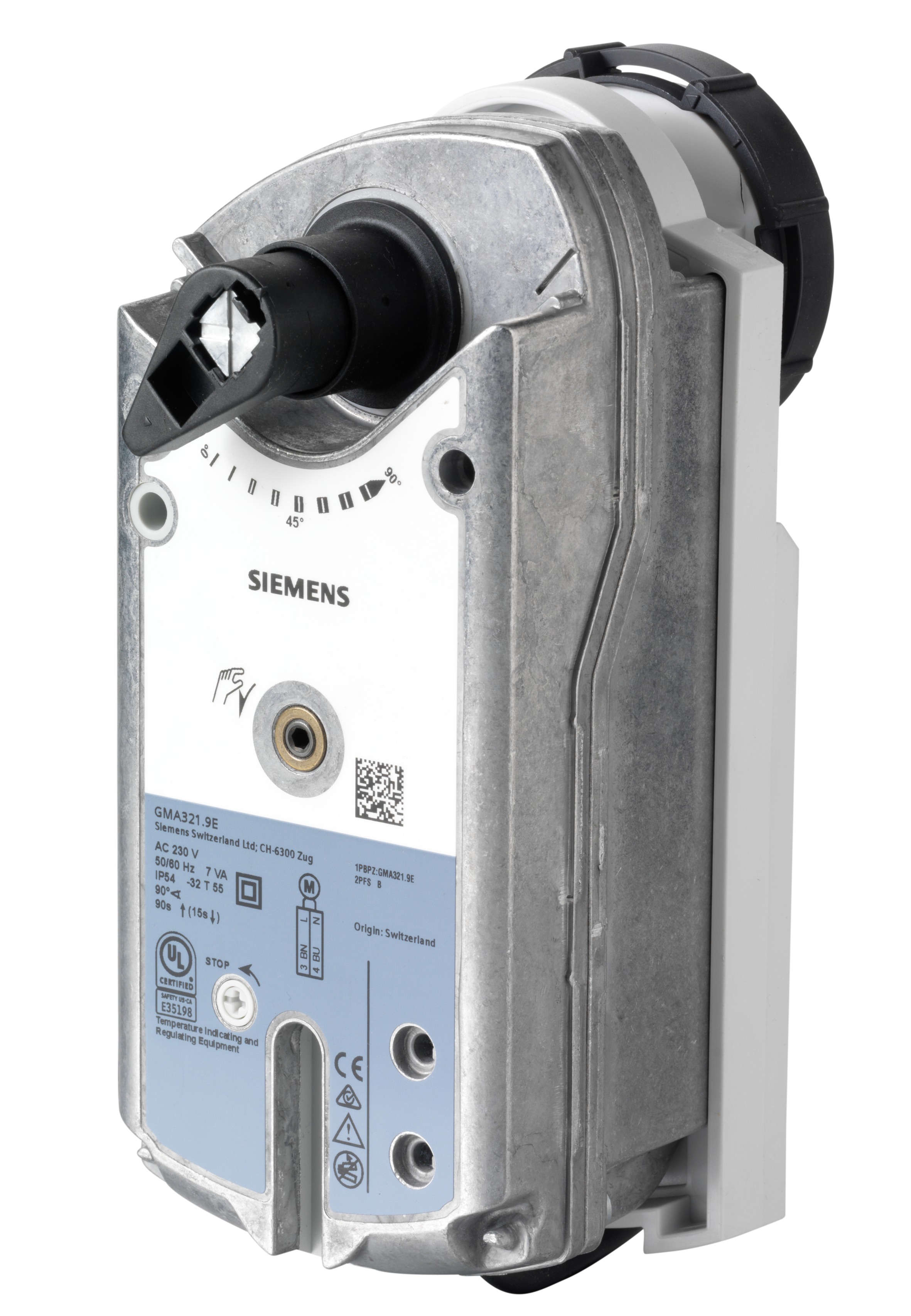 Siemens Electric Valve Actuator -, 230 V ac Supply Voltage