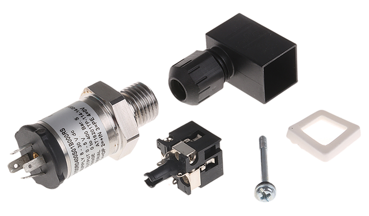 Gems Sensors Pressure Sensor, 0bar Min, 400bar Max, Voltage Output, Relative Reading