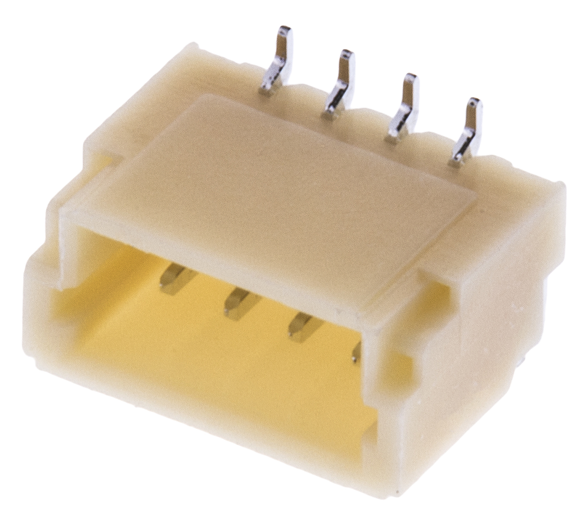JST SH Series Straight Surface PCB Header, 4 Contact(s), 1 mm Pitch, 1 Row, Shrouded