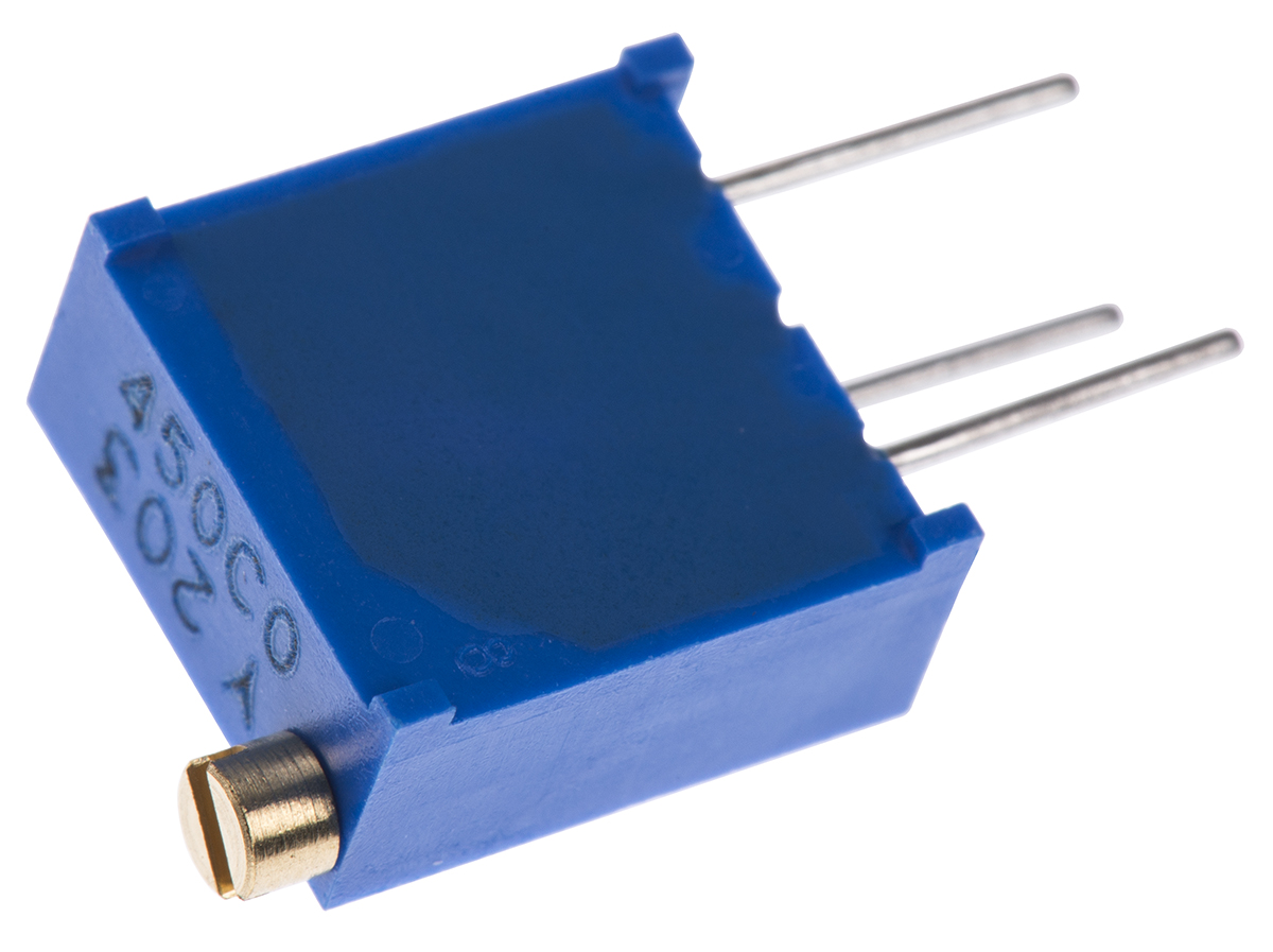 20kΩ, Through Hole Trimmer Potentiometer 0.5W Top Adjust Bourns, 3296