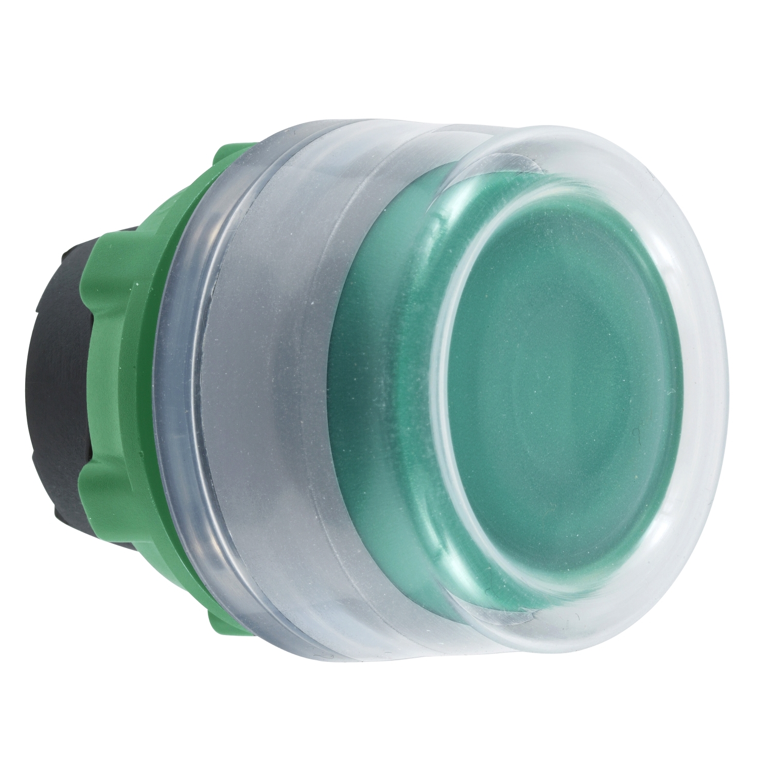 Schneider Electric Harmony XB5 Series Green Illuminated Spring Return Push Button Head, 22mm Cutout, IP66, IP67