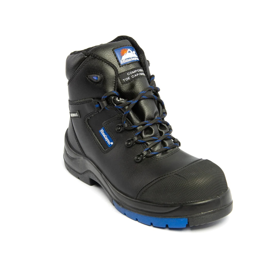 Himalayan 5160 Black Composite Toe Capped Unisex Safety Boots, UK 12, EU 46