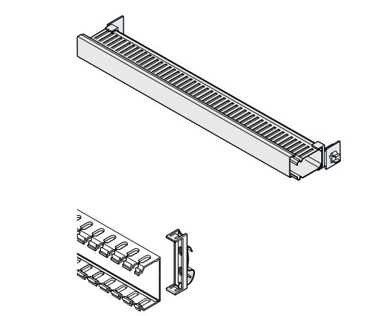 ABB GEMINI Slotted Panel Trunking, W60 mm x D60mm, L375mm, Steel