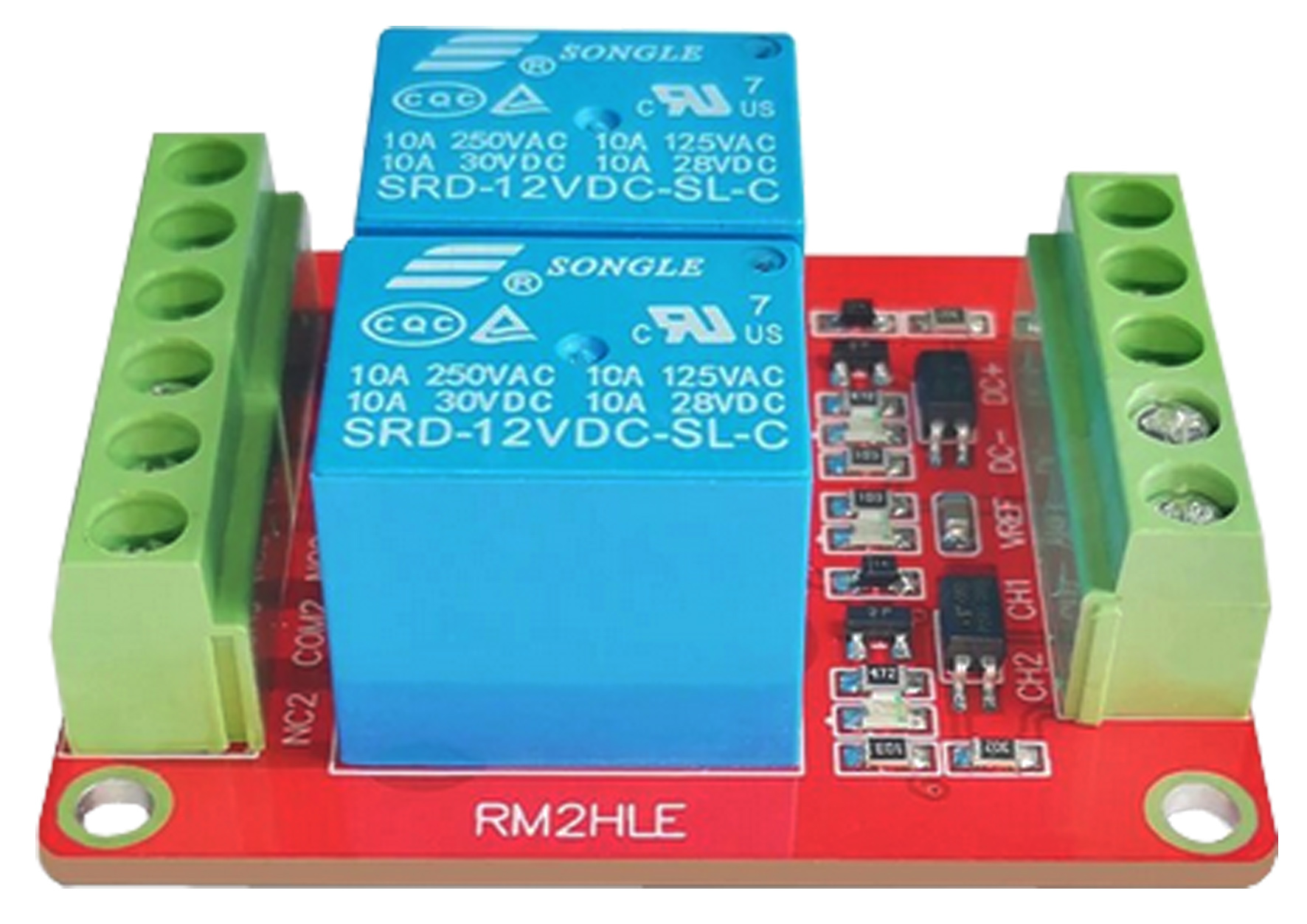 Seeit HLE-RELAY02-5V Relay Control Card Module for Arduino, AVR, PIC, Raspberry Pi, TTL HLE-RELAY02-5V