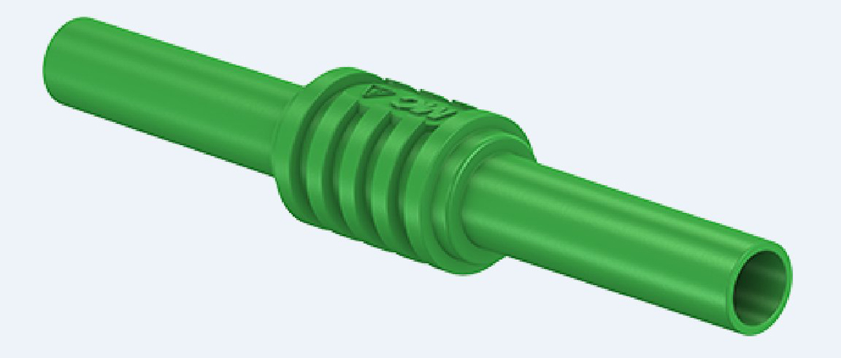 Staubli Green, Female Banana Coupler With Brass contacts