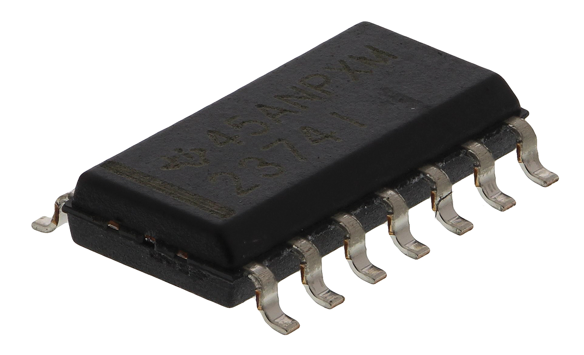 Texas Instruments, Operational Amplifier, 3 MHz, 14-Pin 16 V SOIC