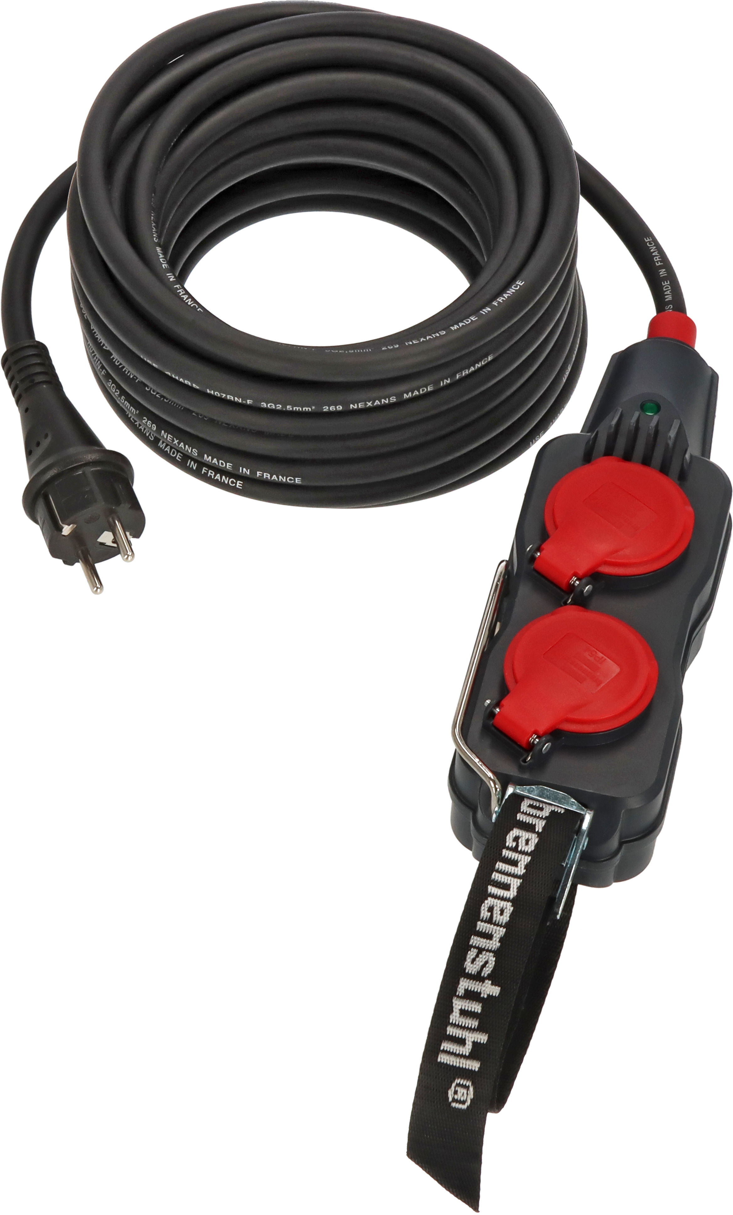 brennenstuhl 10m 4 Socket Type E - French Extension Lead, 230 V, IP54