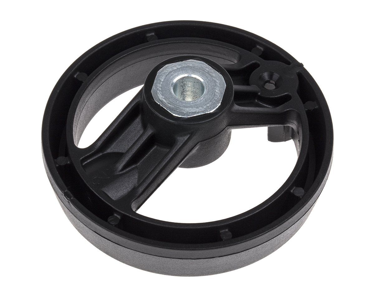 RS PRO Black Glass-Fibre Reinforced Technopolymer Hand Wheel, 80mm diameter