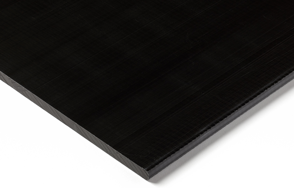 RS PRO Black Plastic Sheet, 500mm x 300mm x 6mm